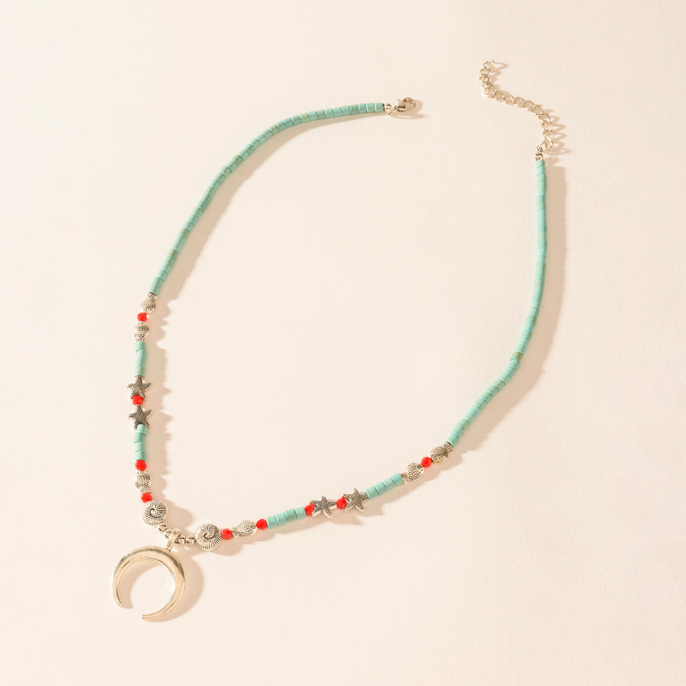 Collier Myra Red River en bleu lunaire