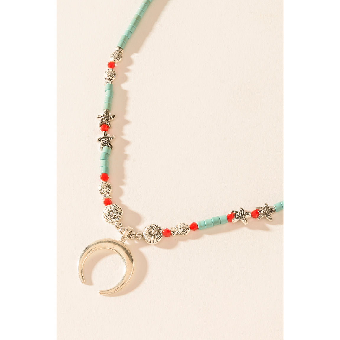 Collier Myra Red River en bleu lunaire