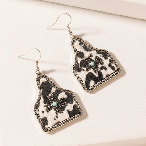 Boucles d'oreilles Myra Shadowflower à lariat moucheté