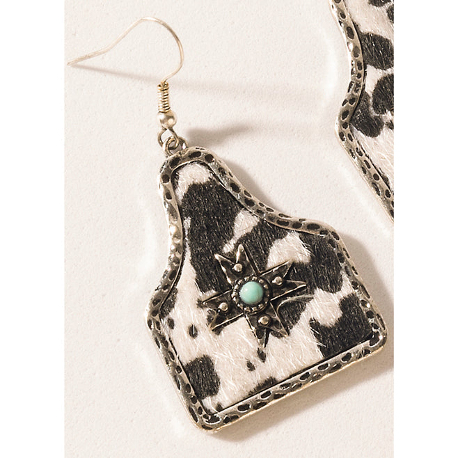 Boucles d'oreilles Myra Shadowflower à lariat moucheté