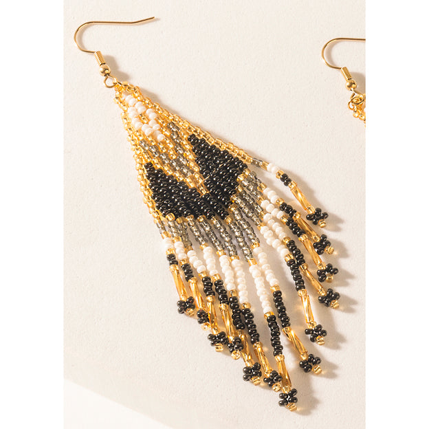 Boucles d'oreilles Myra Rodeo Rhythm Ivoire Ambre