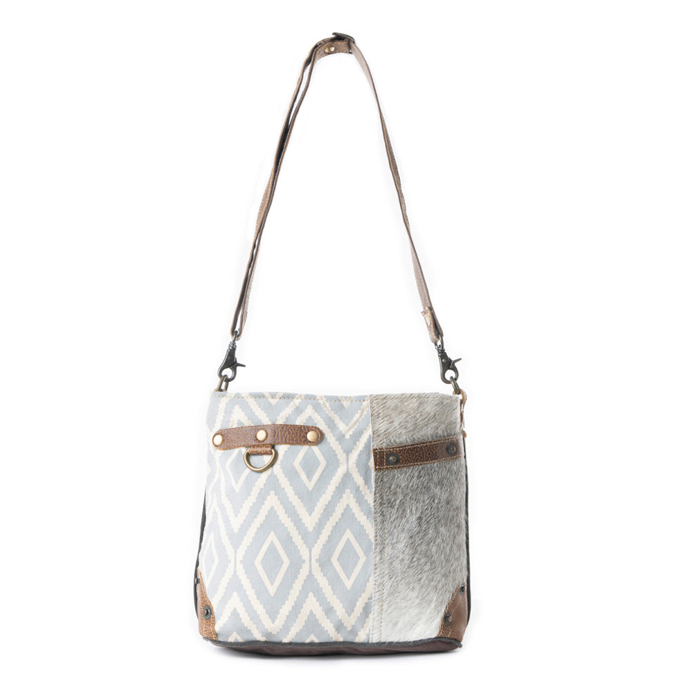 Sac bandoulière à poche latérale délavée