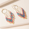 Boucles d'oreilles Myra Vaquera Glow Fringe Rose Fuchsia