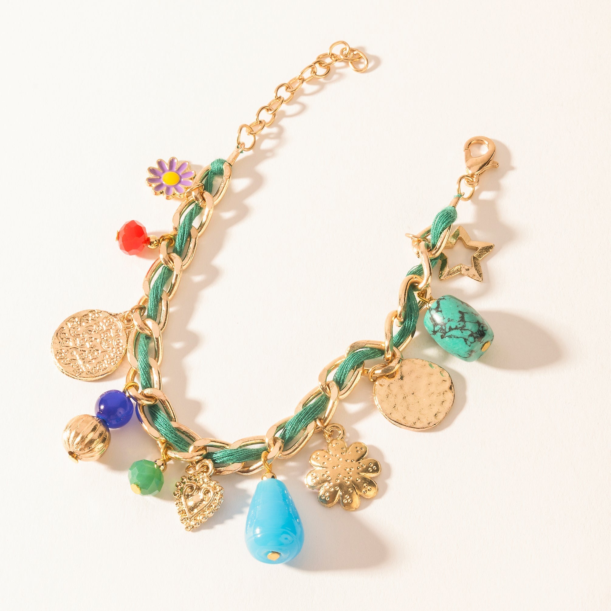 Bracelet à breloques Myra Trail Treasure turquoise canyon