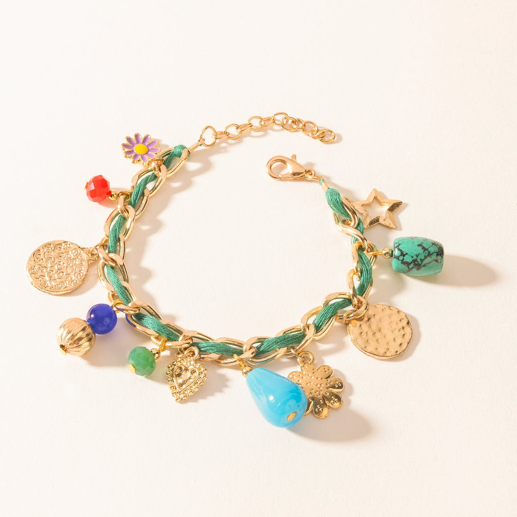 Bracelet à breloques Myra Trail Treasure turquoise canyon