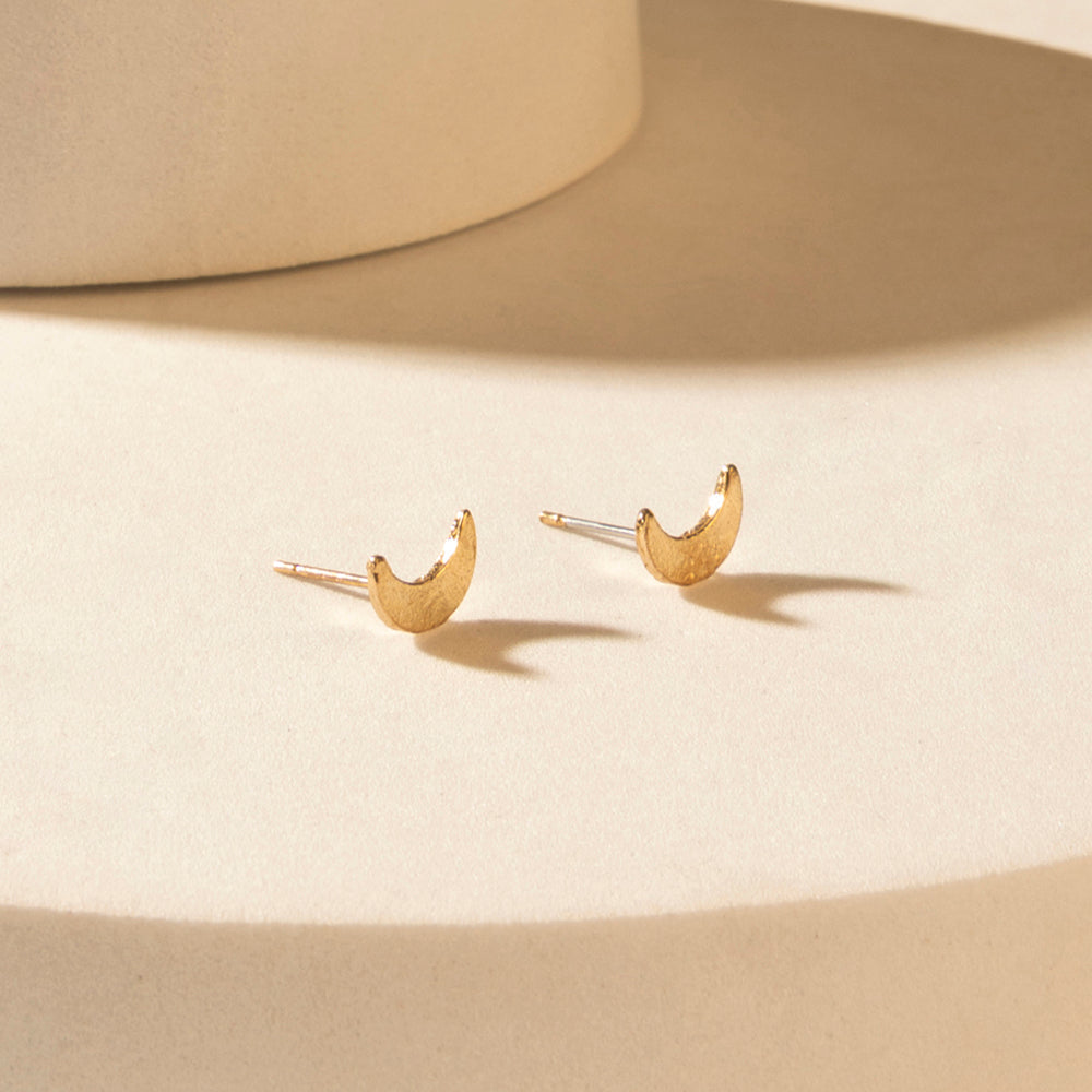 Boucles d'oreilles Myra Moonbeam serties en argent brillant