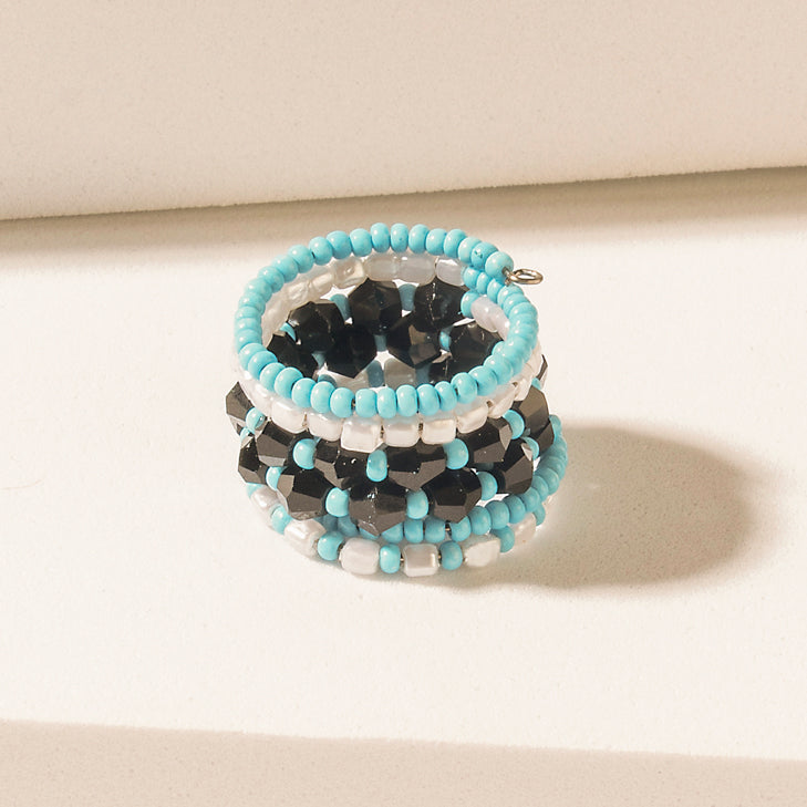 Bague Myra Inkwave Horizon en Bleu Oasis
