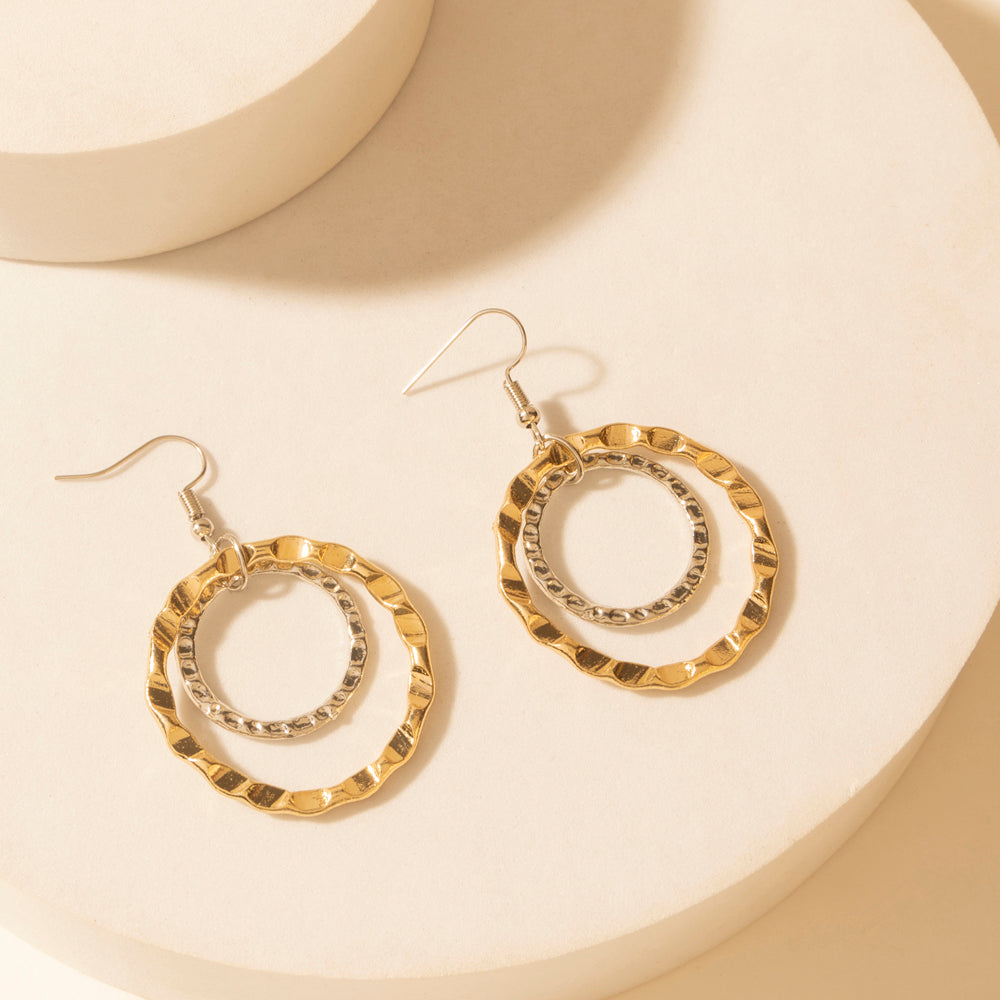 Boucles d'oreilles Halo Myra High Plains bleu selle