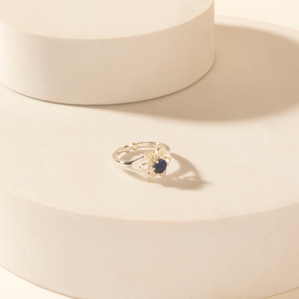 Bague Myra Canyon en argent sterling Rosée Bleu Nuit Étoilé