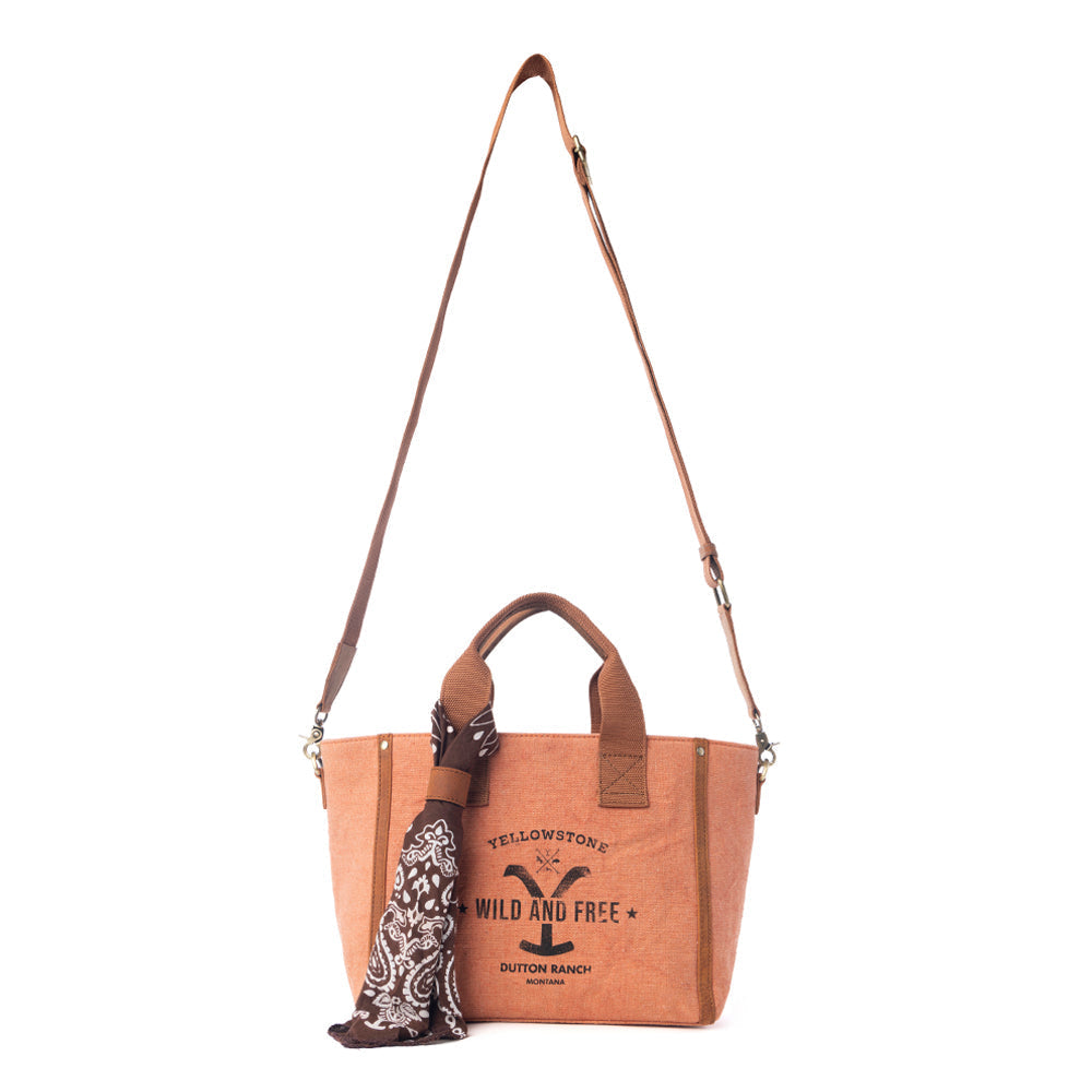 Sac bandoulière Yellowstone Echo Valley Amber avec foulard