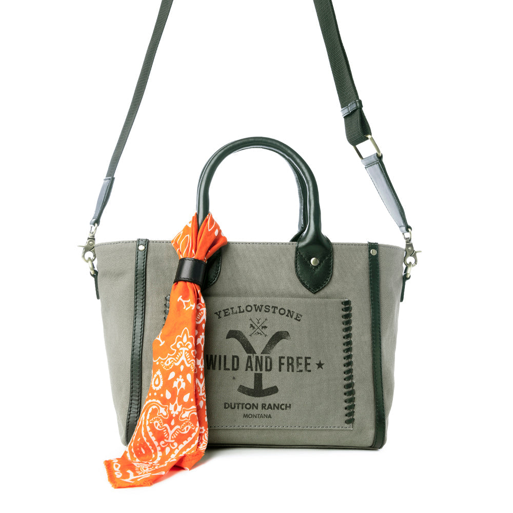 Sac bandoulière Yellowstone Montana Shadow Ash avec écharpe
