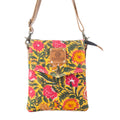 Sac bandoulière Myra Rosé Carnival en or pivoine