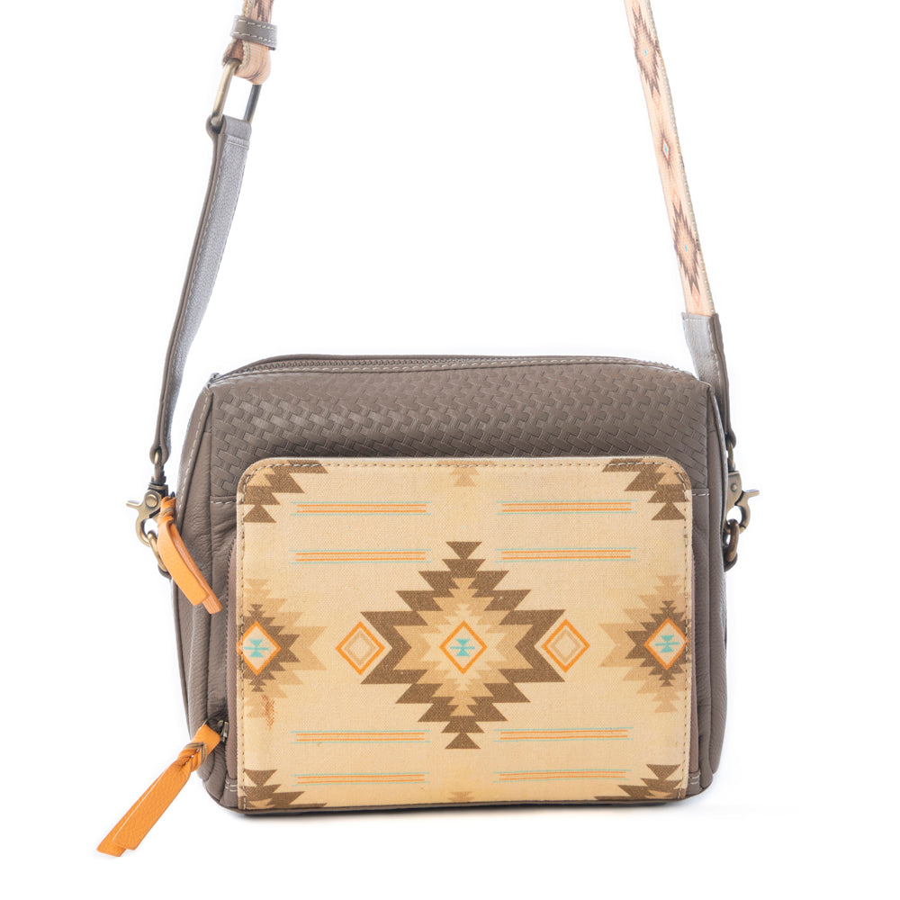 Sac bandoulière Myra Zia Dawn en beige coucher de soleil
