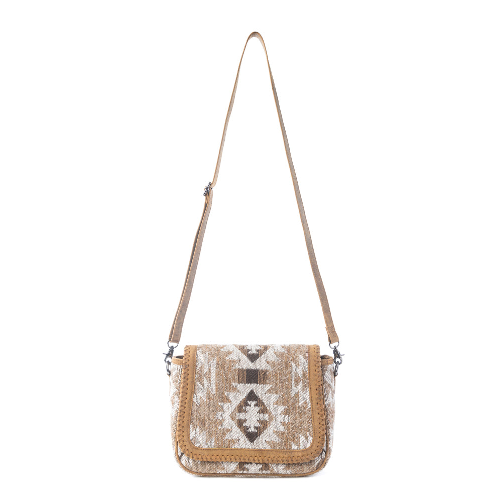 Sac porté épaule tissé Myra Rising Falcon couleur sable de prairie