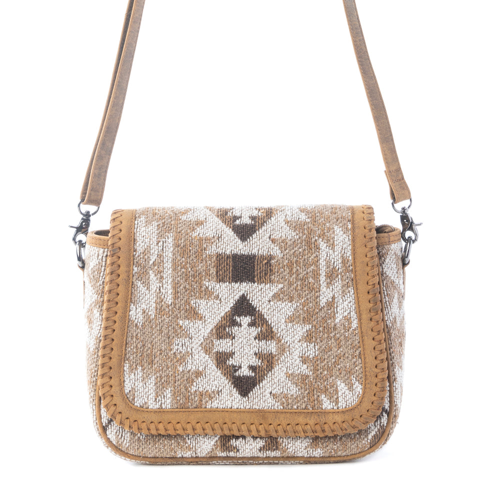 Sac porté épaule tissé Myra Rising Falcon couleur sable de prairie