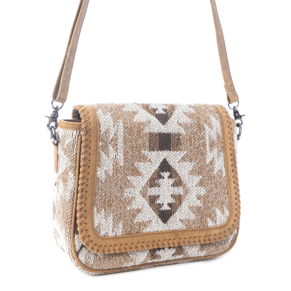 Sac porté épaule tissé Myra Rising Falcon couleur sable de prairie
