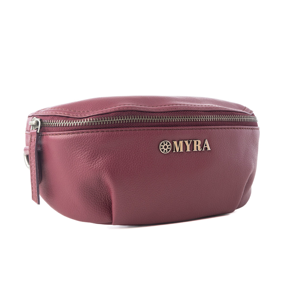 Myra Sac Banane en Cuir Prune Sauvage Gamme Ranch Rubis