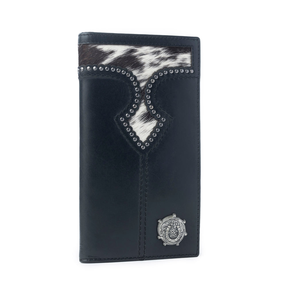 Portefeuille en cuir Myra Frontier Mark Hairon pour homme, noir Dusthorn