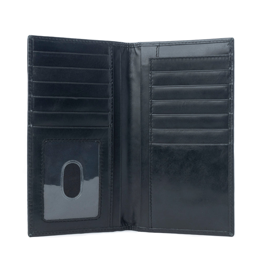 Portefeuille en cuir Myra Frontier Mark Hairon pour homme, noir Dusthorn