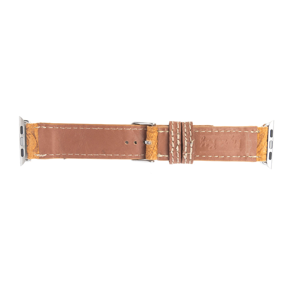Bracelet de montre Saddleback Trail Watch en cuir marron