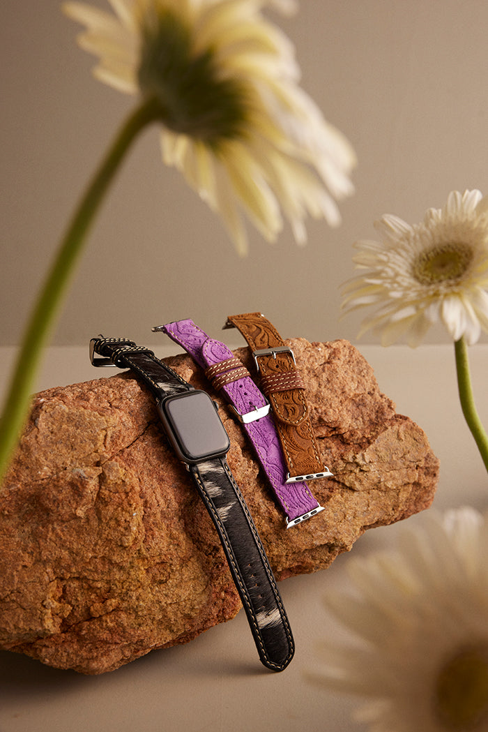 Bracelet de montre Desert Lavender Western en violet
