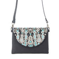 Sac bandoulière Myra Sahara Sky en noir givré