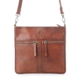 Sac bandoulière en cuir végétal Myra Zidana El Paso Twin en rouge Wildwood
