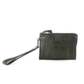 Myra Zidana Bandera Ridge Pochette de poignet en cuir tanné végétal coloris Desert Pine