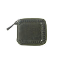 Portefeuille homme en cuir tanné végétal Myra Zidana Dante en Army Ivy