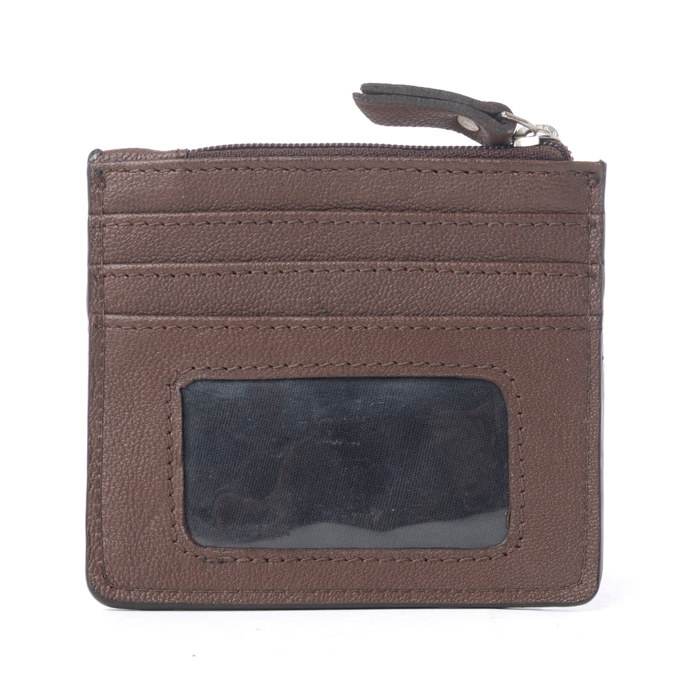 Porte-cartes en cuir ciselé Myra Briar Creek Sage Tan