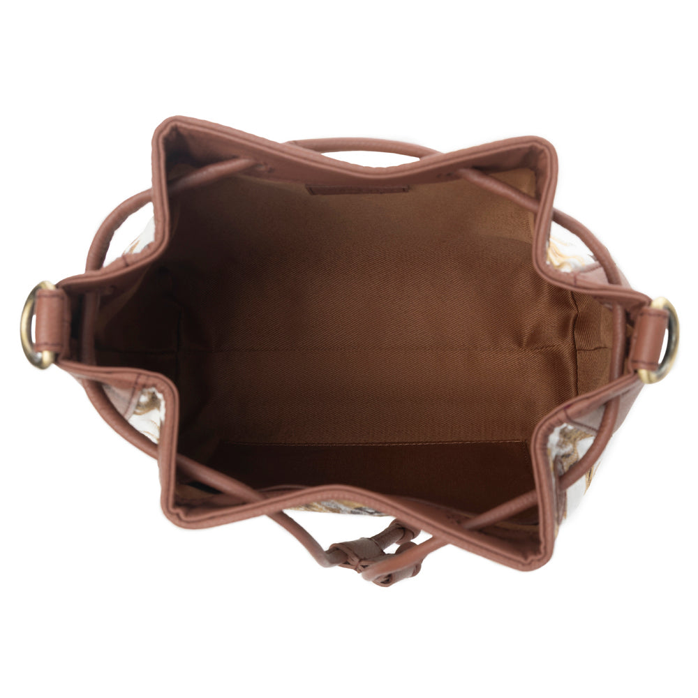 Sac seau Myra Old Soul en ivoire doré