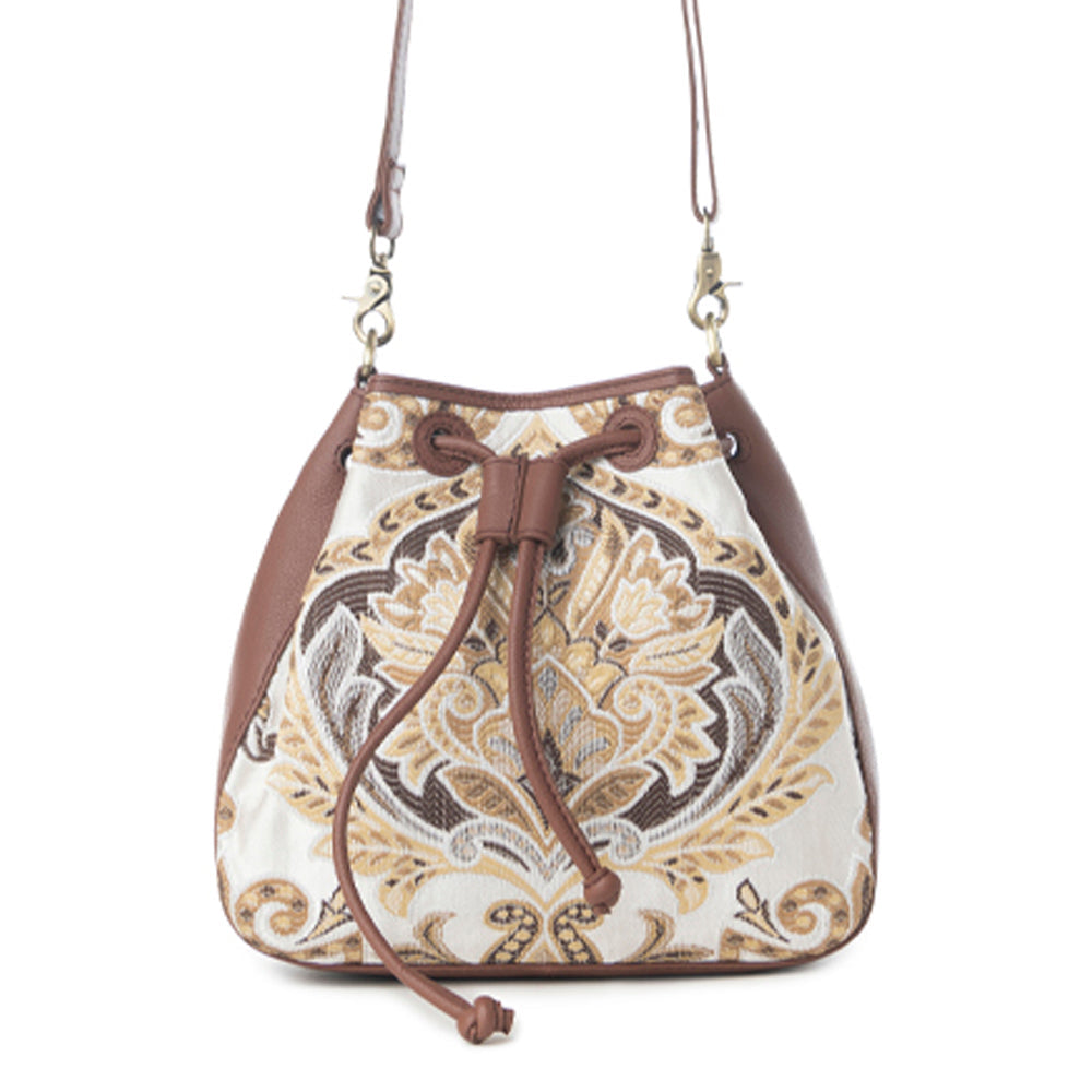 Sac seau Myra Old Soul en ivoire doré
