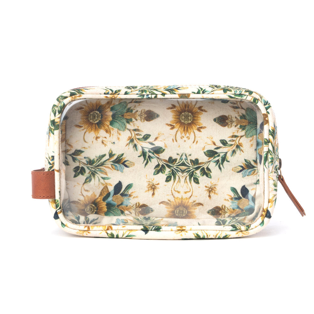 Trousse de rasage Myra Willow Grove en coton et plastique pour homme, coloris lin sauge