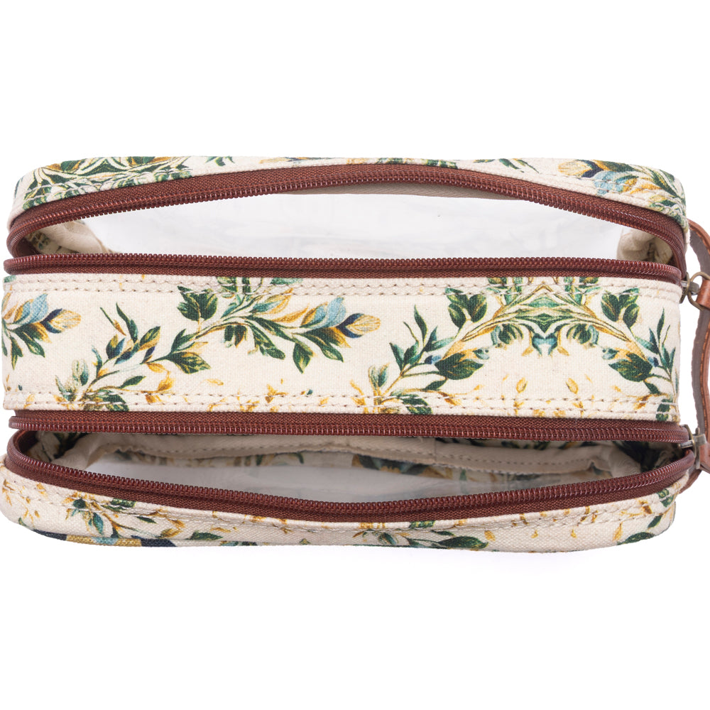 Trousse de rasage Myra Willow Grove en coton et plastique pour homme, coloris lin sauge