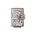 Porte-cartes en cuir Myra Palamino Bloom, coloris Canyon Teal