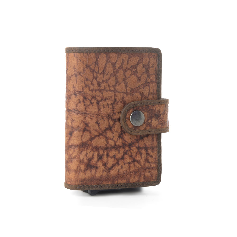 Porte-cartes Myra Rugged Raven en cuir couleur Canyon Amber