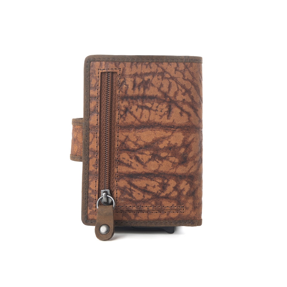 Porte-cartes Myra Rugged Raven en cuir couleur Canyon Amber