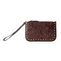 Portefeuille occidental Myra Petalwild pour femmes en marron avec détails en relief