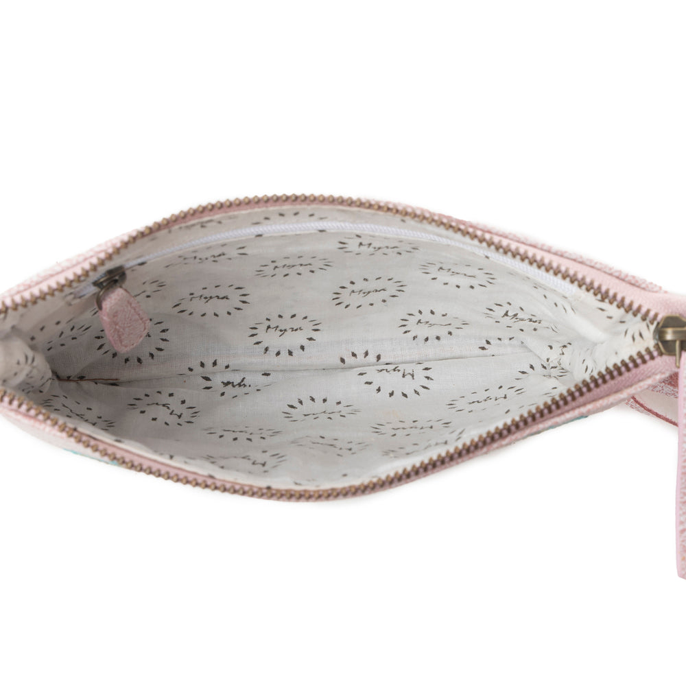 Sac en cuir à franges Myra ThunderFly rose blush Sundown