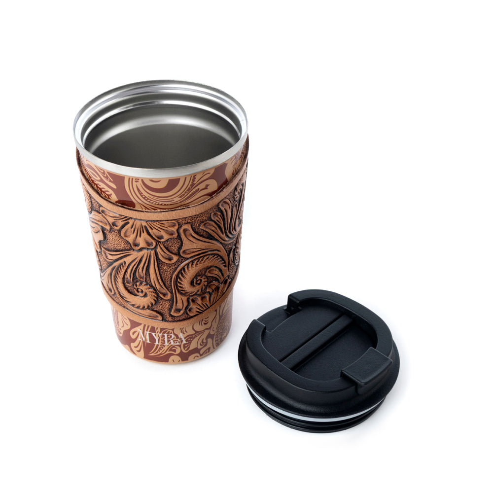 Mug isotherme en acier inoxydable Western Trail Brew, coloris baroque marron