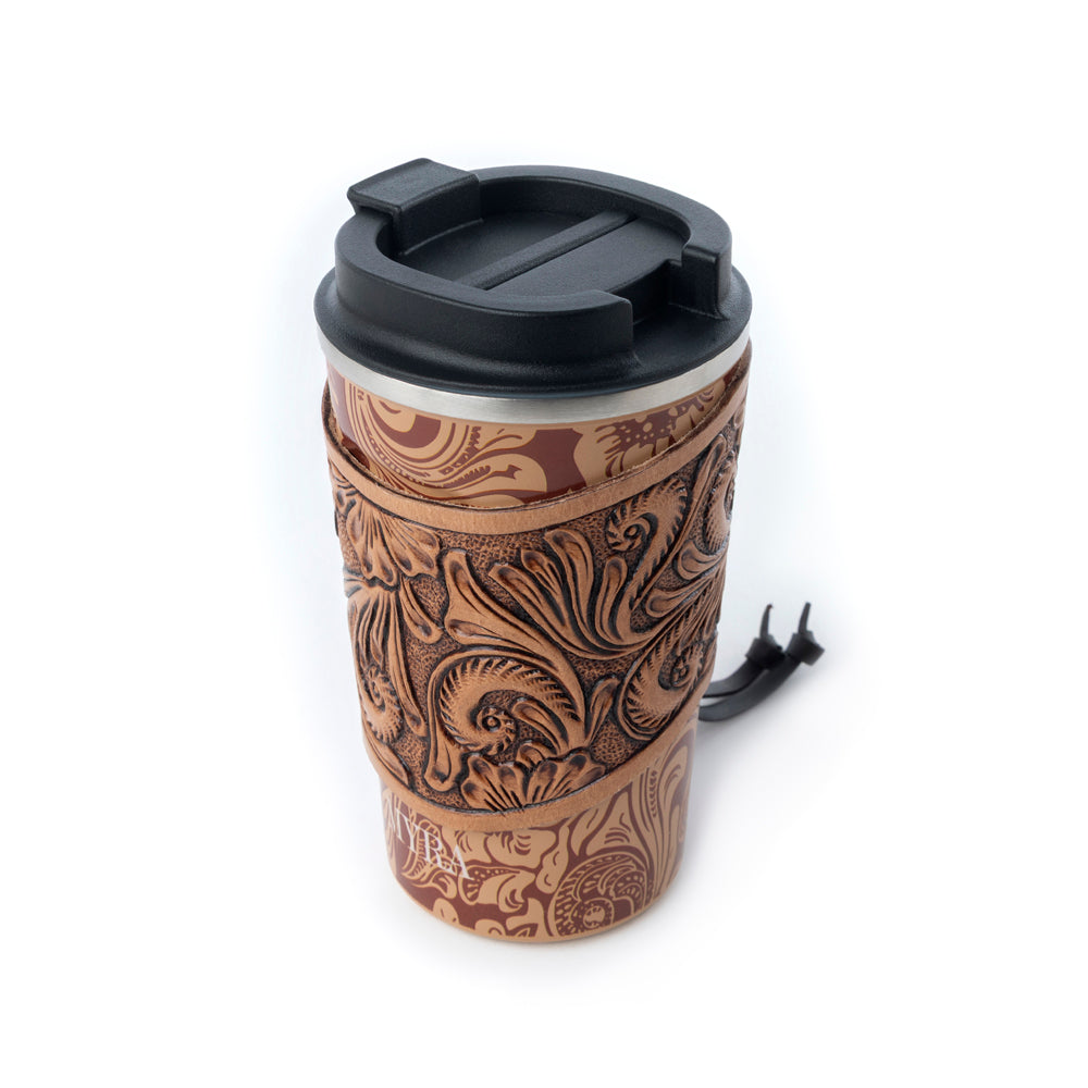 Mug isotherme en acier inoxydable Western Trail Brew, coloris baroque marron
