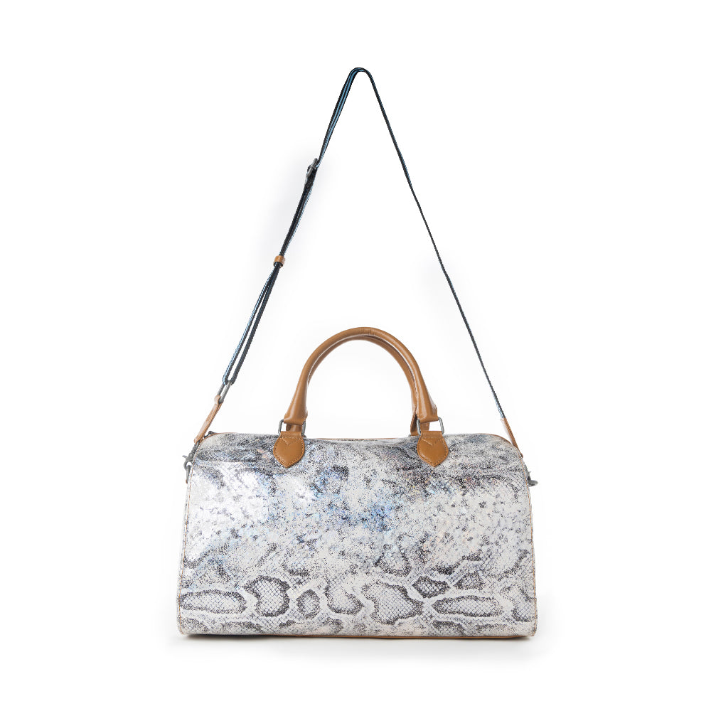 Sac polochon en cuir Myra Ranger imprimé serpent pour homme Aurora Viper