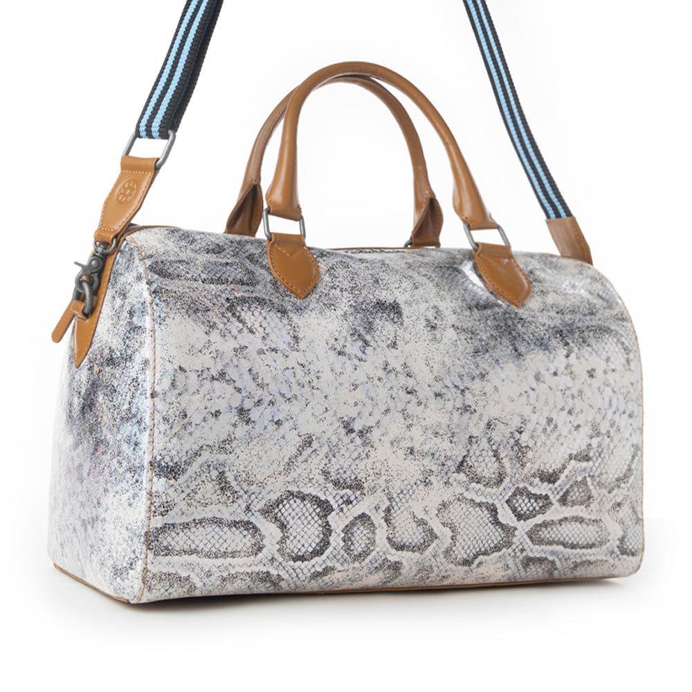 Sac polochon en cuir Myra Ranger imprimé serpent pour homme Aurora Viper