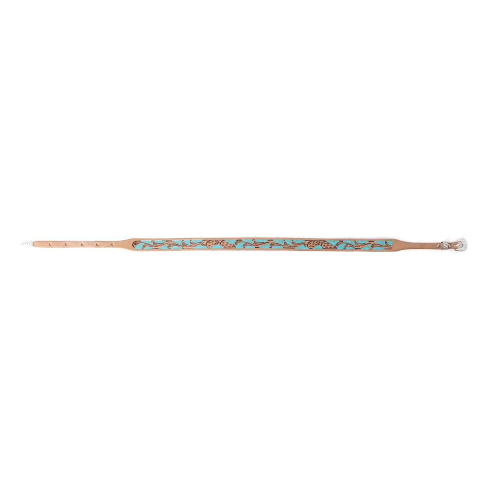 Ceinture de chapeau Myra Blue Mesa en cuir western