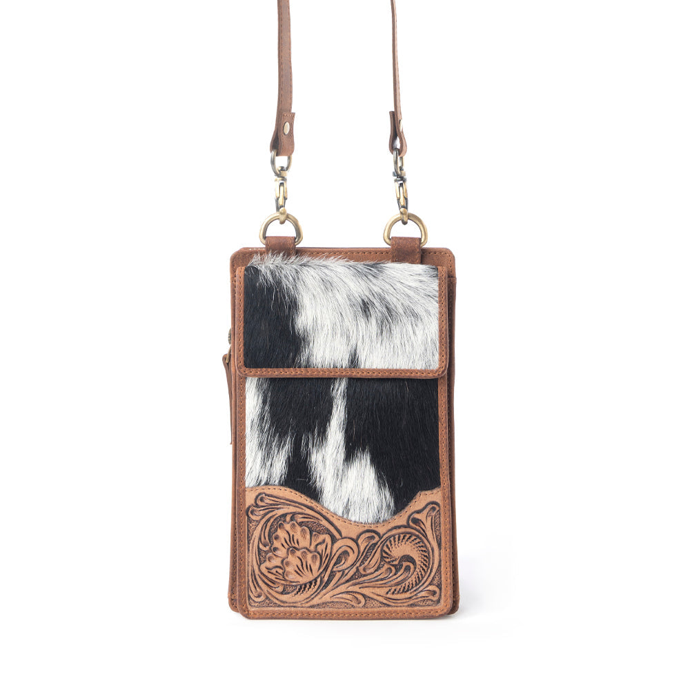 Sac Myra Duneland Rise sculpté à la main, couleur ivoire tigré