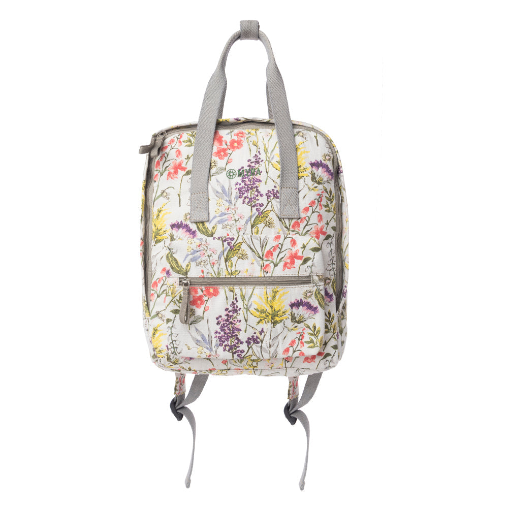 Sac bandoulière Myra Pine Meadow en coton et cuir, coloris Garden White