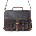 Sacoche d'ordinateur portable en cuir Myra Dust Creek modèle Saddle Ember