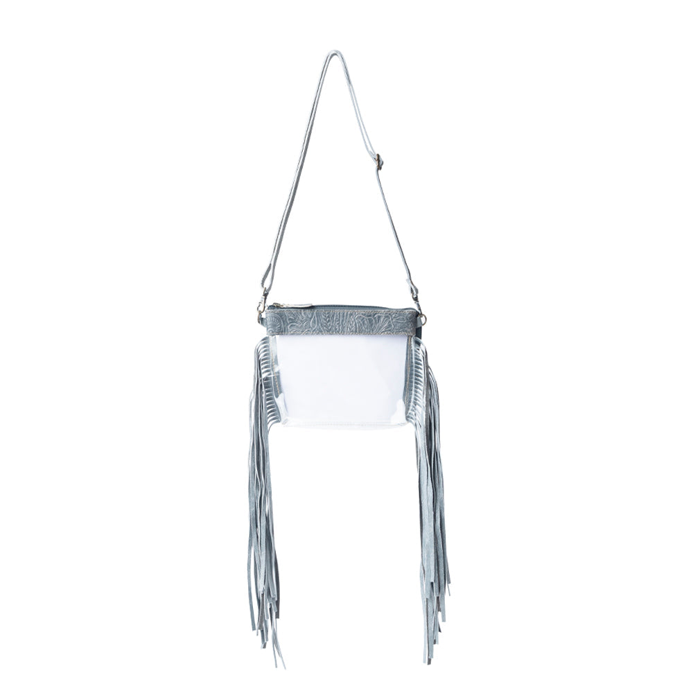 Sac à bandoulière Myra Frontier Trail Clear Fringe Juniper Mist