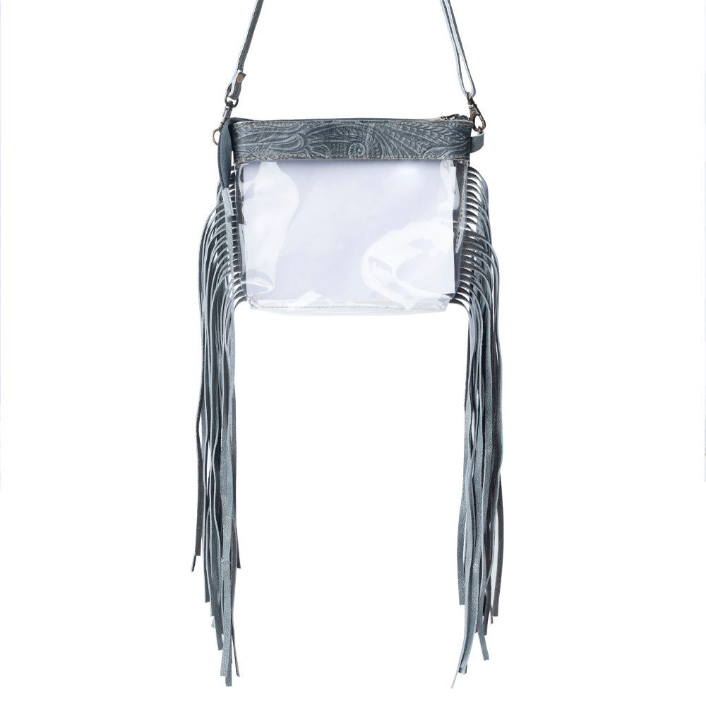Sac à bandoulière Myra Frontier Trail Clear Fringe Juniper Mist