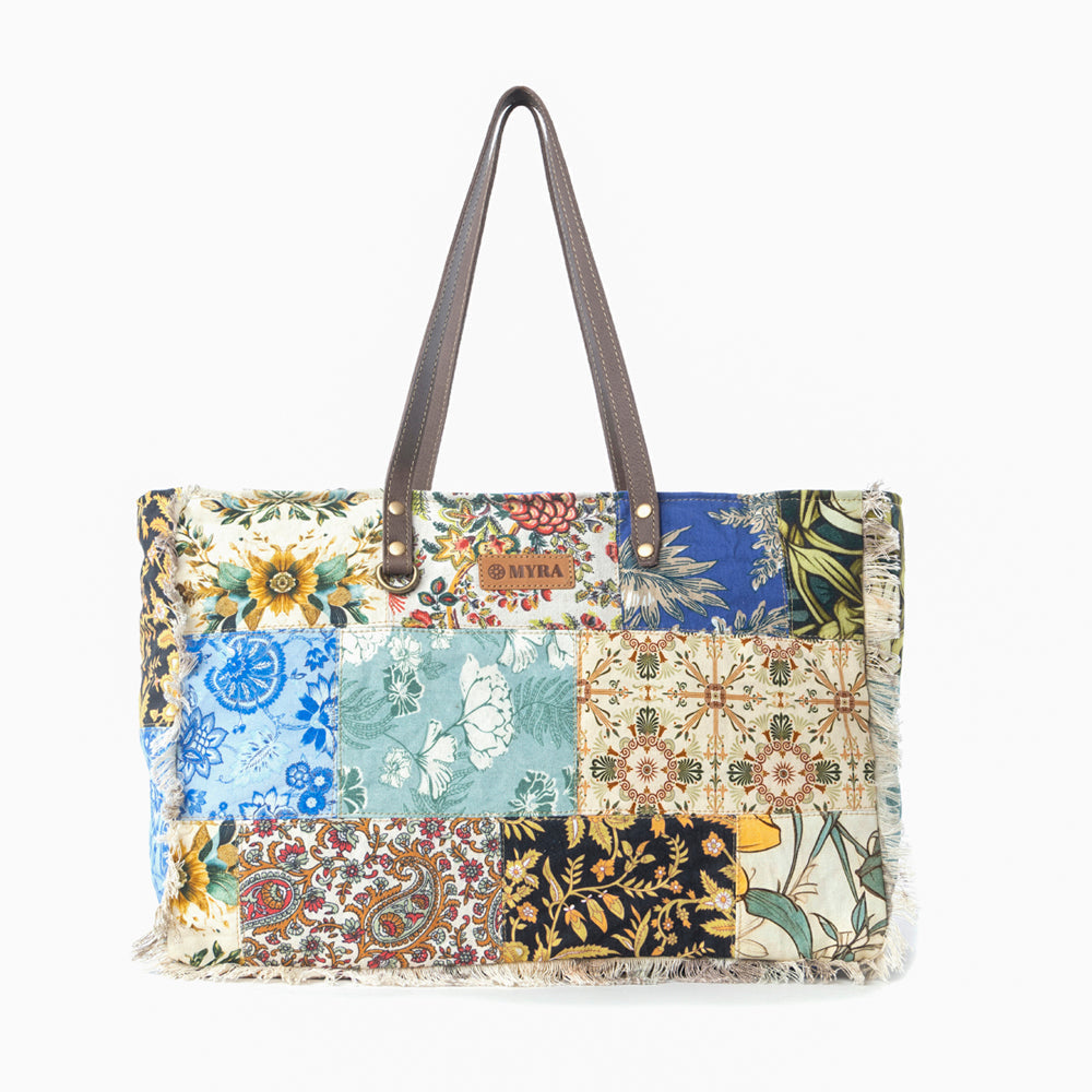 Sac de voyage Myra Sundial Hollow Weekender multicolore à empiècements